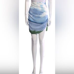 Haifa Scenic Print Skirt